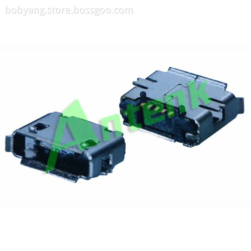 MICRO USB SMT 5F RECEPTACLE TYPY WITH POST